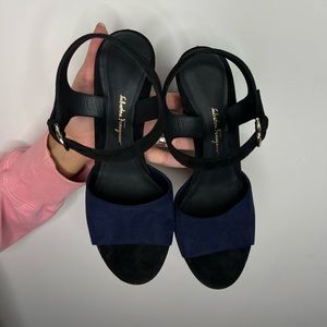 Salvatore Ferragamo, 7.5 size , suede leather